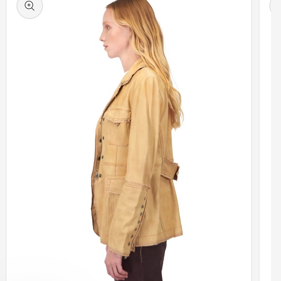 Meryl Waxed Suede Jacket Chamois - Picture 3 of 13